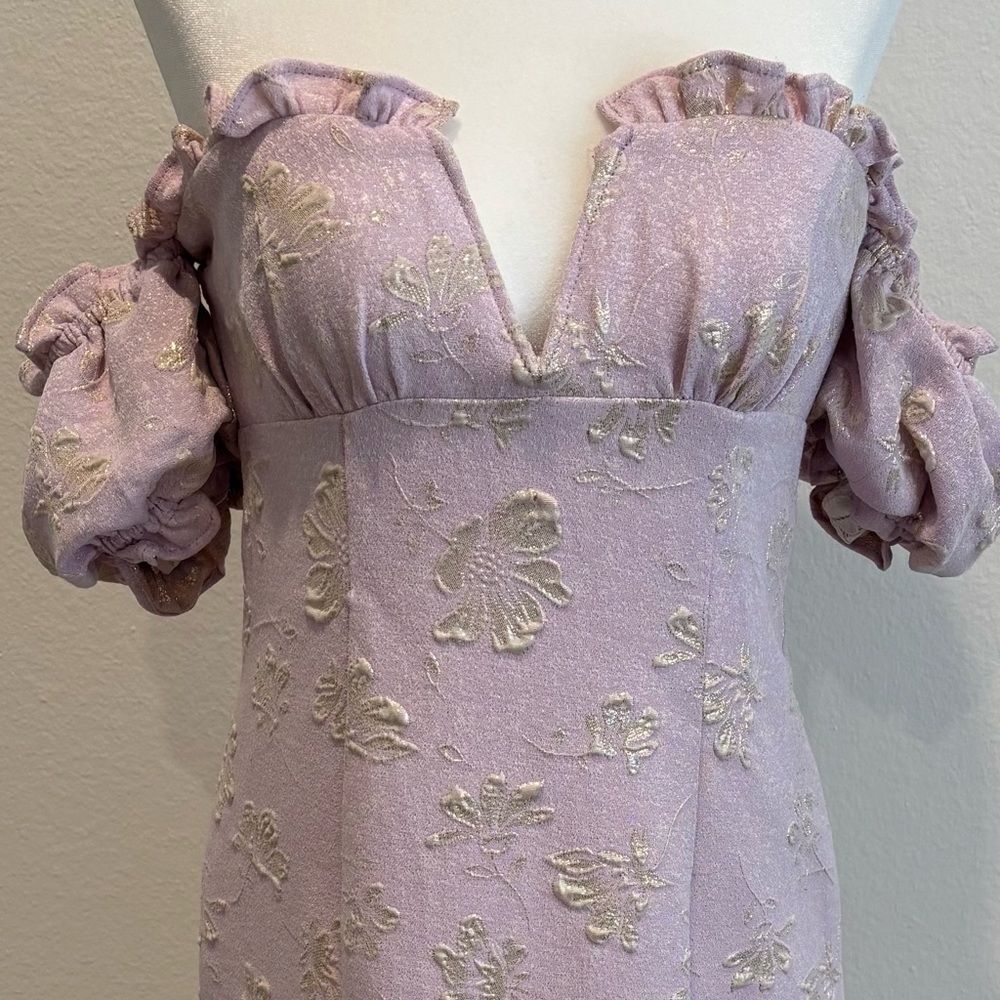 COPY - Elegant Lavender Floral Dress
